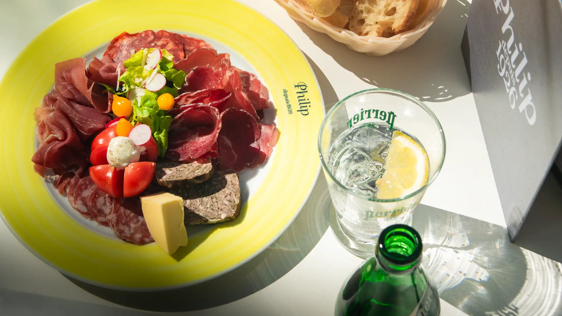 Assiette de charcuterie du terroir, Restaurant Philip